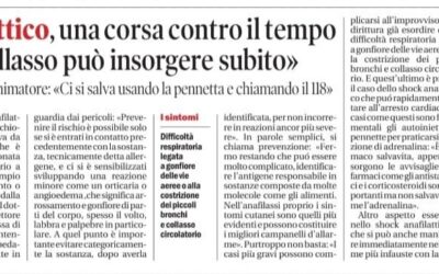 Shock anafilattico: i consigli di Davide Piredda